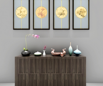 New Chinese Style Side Cabinet/Entrance Cabinet-ID:300818557