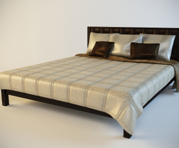 Modern Double Bed-ID:536247223