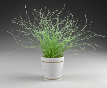 Modern Potted Green Plant-ID:412340276