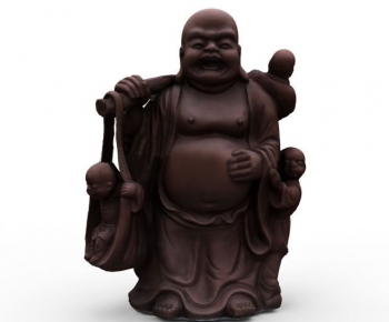 中式弥勒佛雕塑-ID:273813759