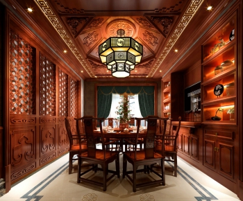 New Chinese Style Dining Room-ID:951828294