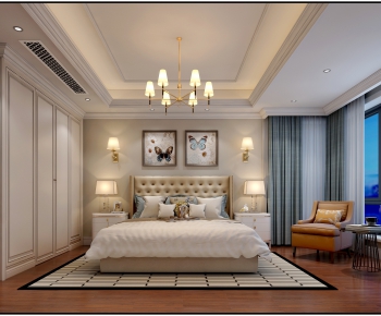 American Style Bedroom-ID:296694781