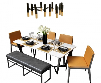 Modern Dining Table And Chairs-ID:745616356