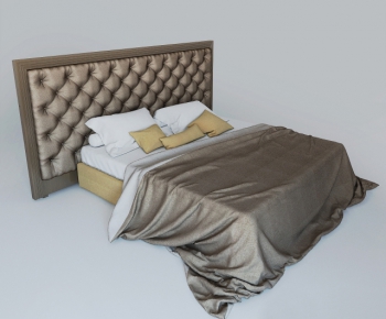 European Style Double Bed-ID:851245748