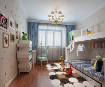 Simple European Style Children's Room-ID:160992396