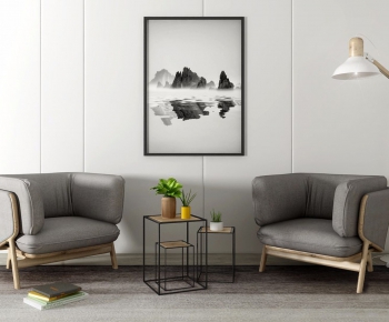 Nordic Style Single Sofa-ID:576804711
