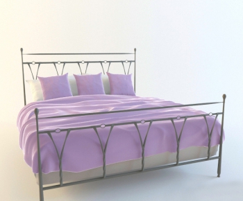 Modern Double Bed-ID:802949475