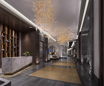 New Chinese Style Lobby Hall-ID:592725655