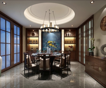 New Chinese Style Dining Room-ID:347221974