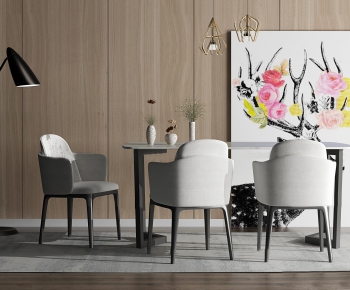 Modern Dining Table And Chairs-ID:260575297