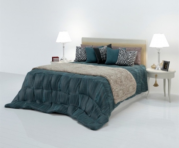 Modern Simple European Style Double Bed-ID:203212321