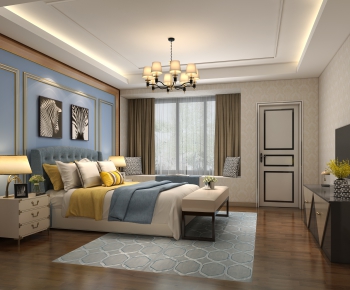 Simple European Style Bedroom-ID:364025759