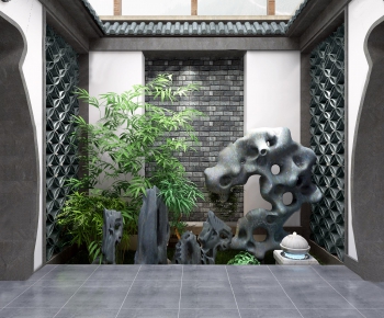 新中式室内庭院/景观-ID:275571767