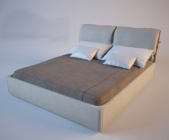 Modern Double Bed-ID:339342273