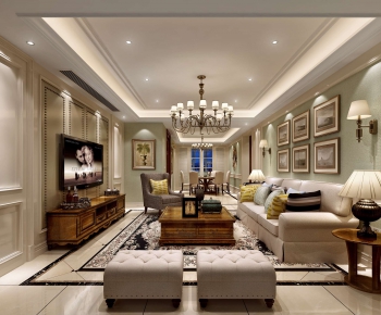 American Style A Living Room-ID:981626675