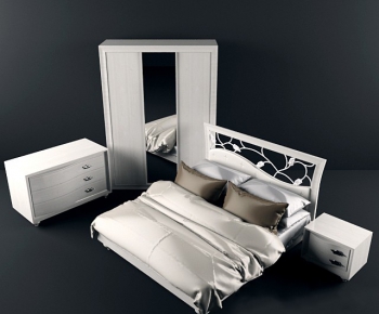 Modern Double Bed-ID:403264152