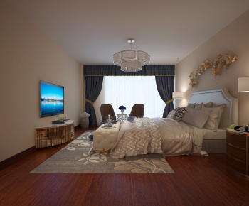 Simple European Style Bedroom-ID:210925965