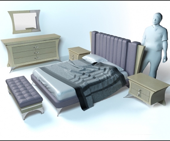 European Style Double Bed-ID:787714228