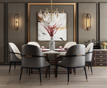 Modern Dining Table And Chairs-ID:210199619