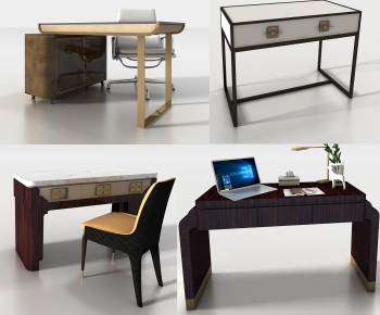 Modern Computer Desk And Chair-ID:719080759