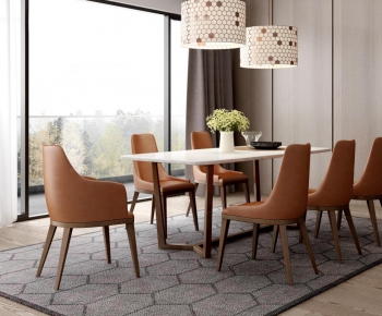Modern Dining Table And Chairs-ID:124691873