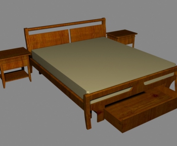 Modern Double Bed-ID:683430714