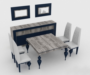 European Style Dining Table And Chairs-ID:905188252