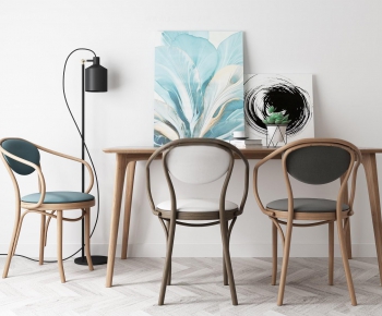 Modern Nordic Style Dining Table And Chairs-ID:826178975