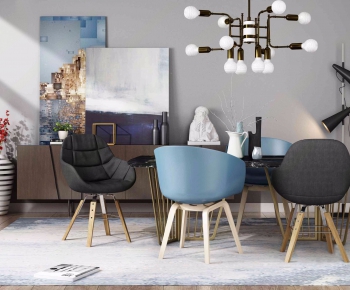 Nordic Style Dining Table And Chairs-ID:221272937