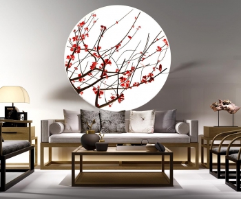 New Chinese Style Sofa Combination-ID:302669813