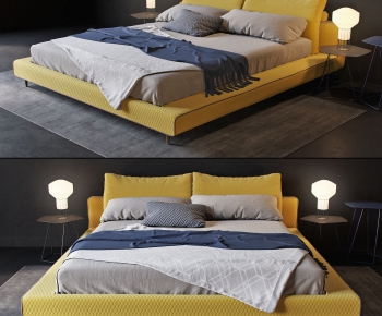 Modern Double Bed-ID:829442268
