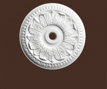 European Style Plaster Carved Top Plate-ID:806444221