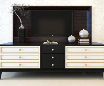 Modern New Chinese Style New Classical Style TV Cabinet-ID:692692326