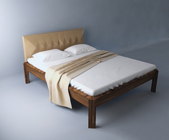 Modern Double Bed-ID:296328373