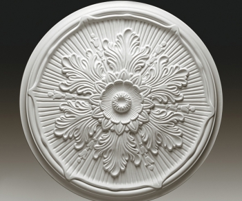 European Style Plaster Carved Top Plate-ID:723556433