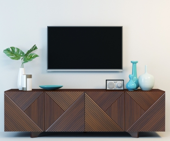 Modern New Chinese Style TV Cabinet-ID:715159197