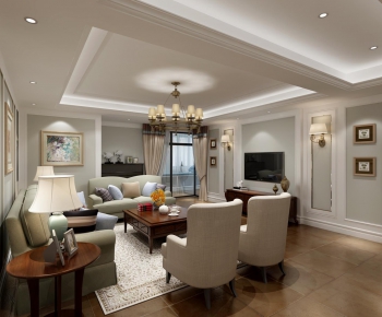 Modern American Style A Living Room-ID:851516947