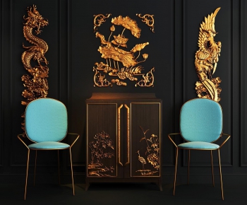 New Chinese Style Side Cabinet/Entrance Cabinet-ID:172675241