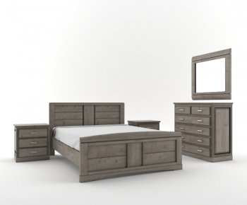 Modern Double Bed-ID:435990787