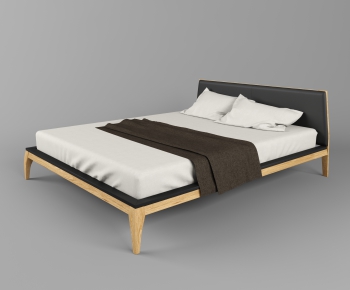 Modern Double Bed-ID:814870264