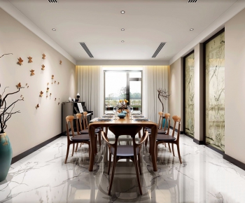 New Chinese Style Dining Room-ID:272821565