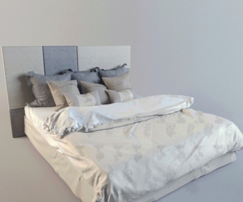 Modern Double Bed-ID:676521387