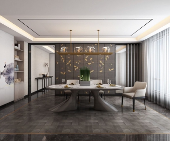 New Chinese Style Dining Room-ID:963099275