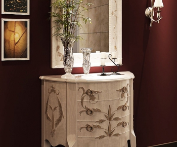 New Classical Style Side Cabinet/Entrance Cabinet-ID:954953814