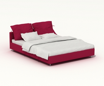 Modern Double Bed-ID:508375291