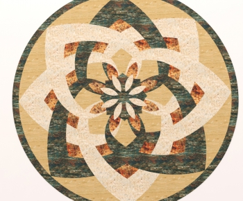 欧式圆形地毯-ID:846375286