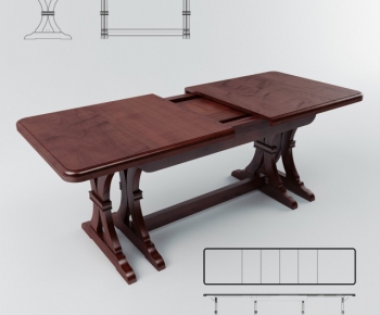 Simple European Style Desk-ID:126270662