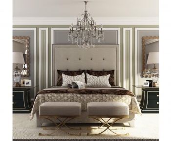 Modern American Style Bedroom-ID:910984453