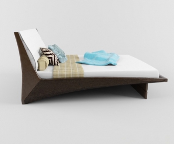 Modern Double Bed-ID:272264485