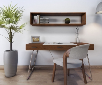 Modern Computer Desk And Chair-ID:144472595